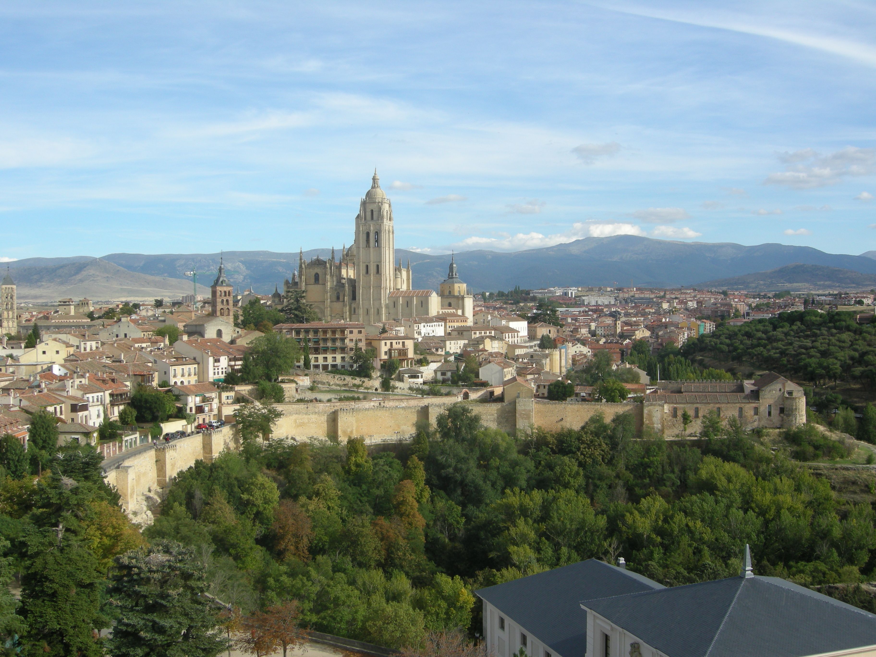 Vue de l'Alcazar de SegovVue de l'Alcazar de Segovia