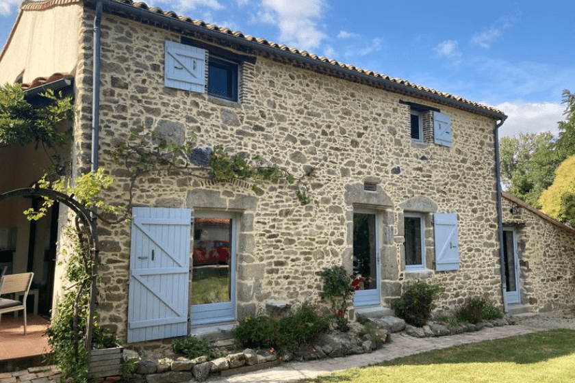 Stone house in Vendee in France. Best affordable family vacations with HomeExchange.