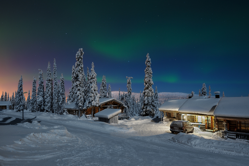 Lapland at night