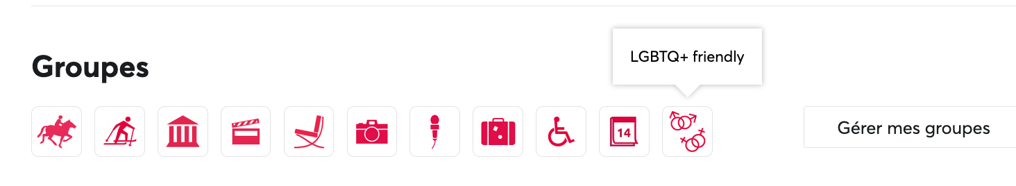 Pays LGBTI friendly icône groupe HomeExchange