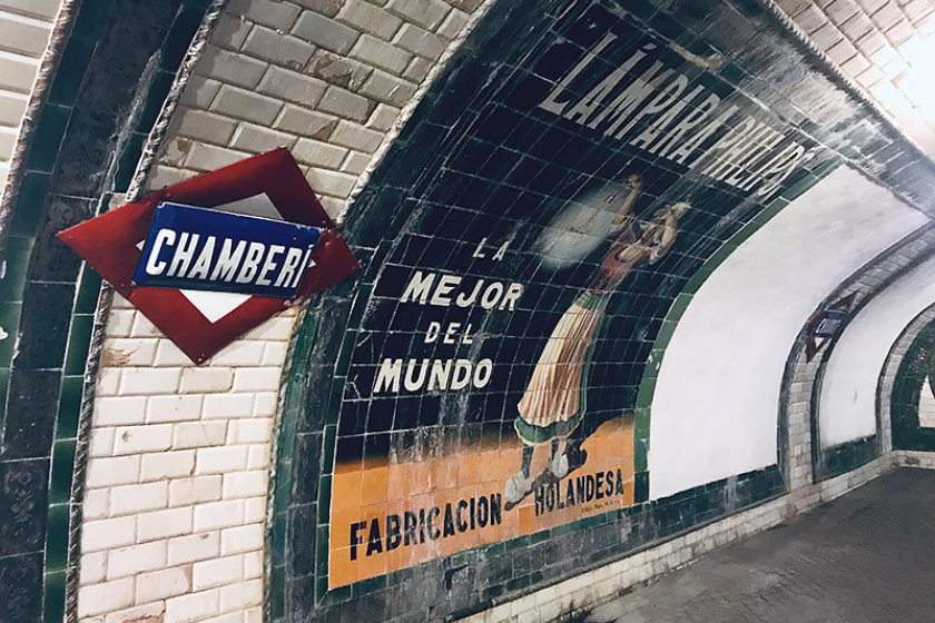 Que faire à Madrid Station métro Andén 0