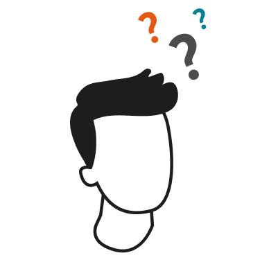 Illustration HomeExchange - homme qui se pose des questions