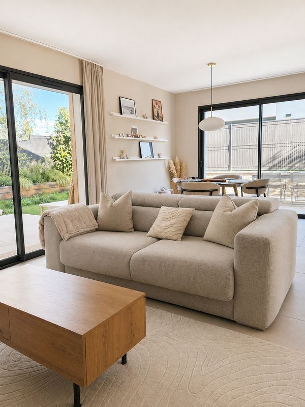 Maison contemporaine pour 4 personnes à 10 min du lac Léman, plage, baignade, jardin &parking privé