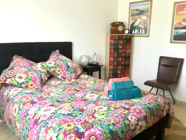 La chambre privée chez Catherine et Guy avec petit déjeuner. A 5 km d'Uzès