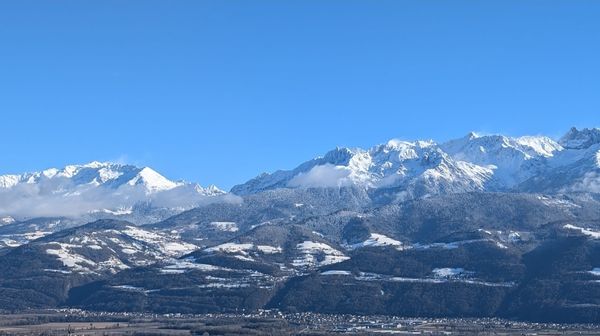Magnifique vue sur les Alpes, France