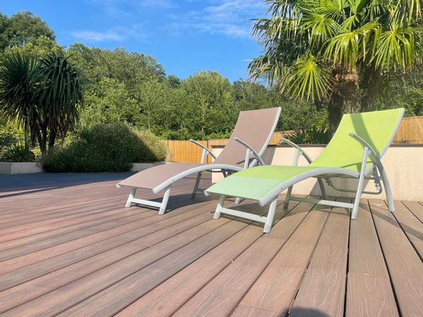 Maison à la mer, confortable moderne sécurisée, 3 chambres, terrasse et jardin, à 5 min de la plage
