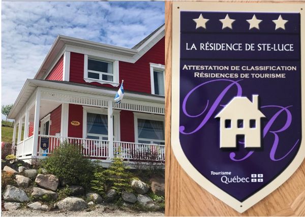 La Résidence Ste-Luce (Ouvert de octobre à mai + 100$ de frais de ménage)