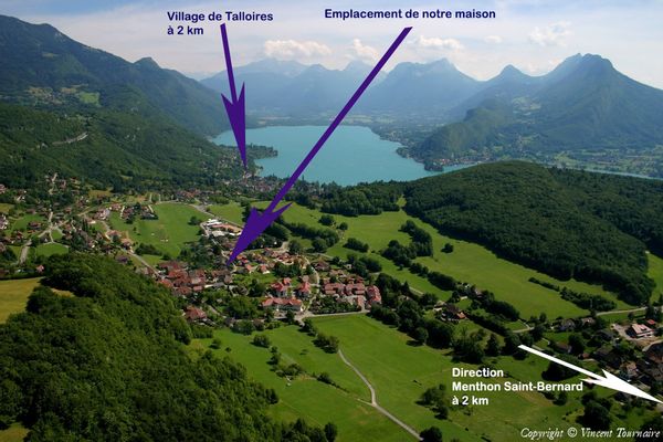 TALLOIRES - Chambre avec petit-déjeuner chez l'habitant, sdb et WC privés - 2 nuits minimum ou 3 max