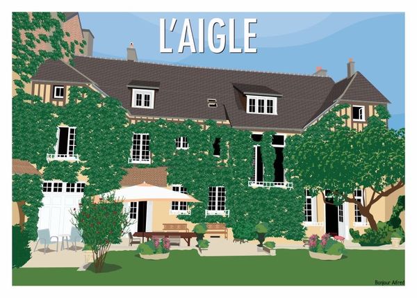 Maison normande avec jardin, en ville sans vis à vis et à 1h30 de Paris