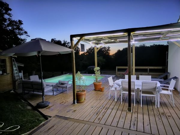 Maison avec piscine entre Bordeaux et St Emilion
