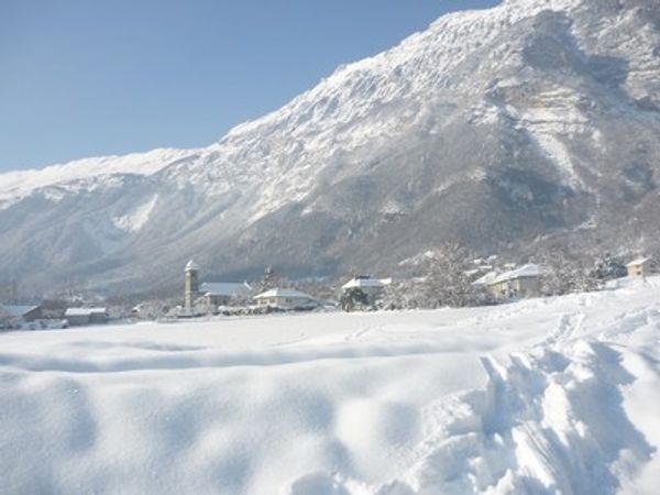 maison dans les Alpes