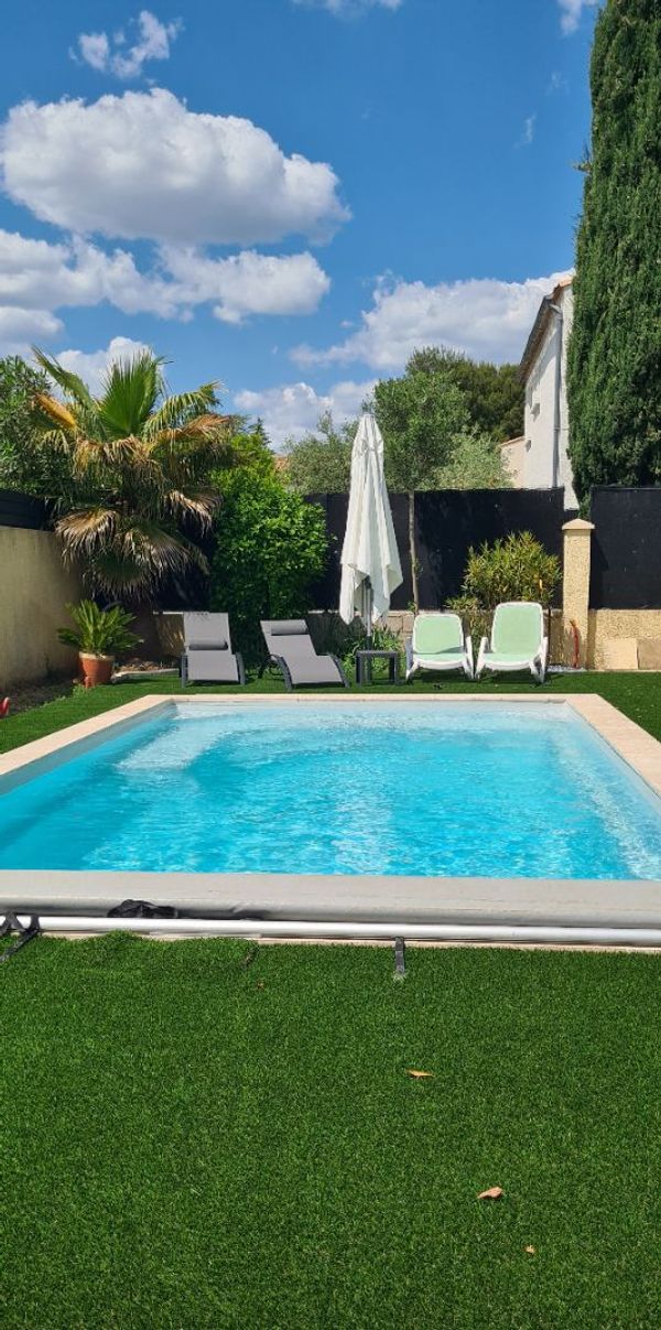 Maison portes de Montpellier, 20 min des plages Clim/piscine