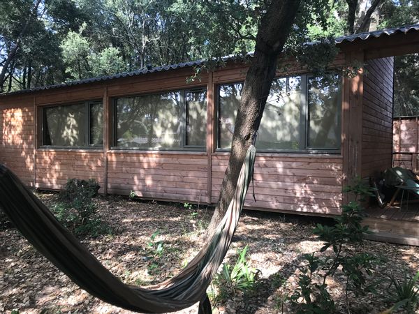 Maison sur la plage et dans les bois