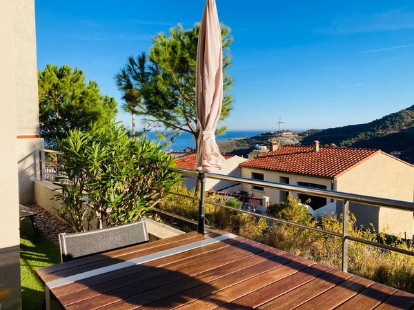 La maison de Karine, sur la Côte Vermeille, près de Collioure et Costa Brava