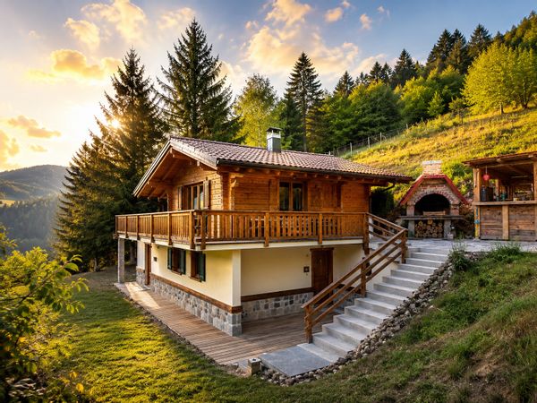 Chalet Rustique Confort 4-5 personnes en pleine nature