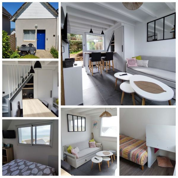 Maison cosy VUE MER, la plage à pieds à 2min !!
