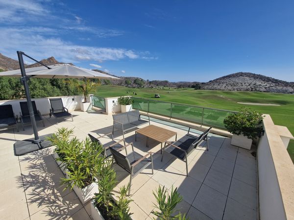 Penthouse vue sur golf, vue montagne et vue mer - Pulpi Almeria Espagne