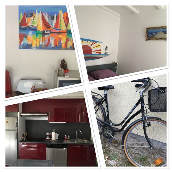 La maison de Nando Découvrez le Village Sous les Pins, situé entre Moliets et Léon. Traversé par la piste cyclable TransOcéan. Nous vous proposons un chalet climatisé de 36m², récemment rénové et équipé avec des prestations de qualité. Il peut accueillir 5 à 6 personnes et dispose d'une grande terrasse de 16m² avec pergola. Pour une visite virtuelle, n'hésitez pas à consulter notre vidéo de présentation sur YouTube «