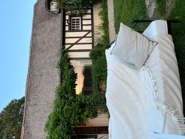 Charmante chaumière normandie avec jardin