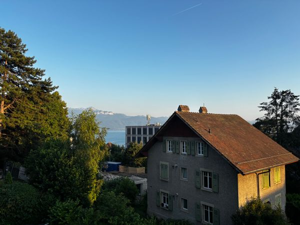 Large flat very well located (quiet and next to all the facilities) by train or by car.