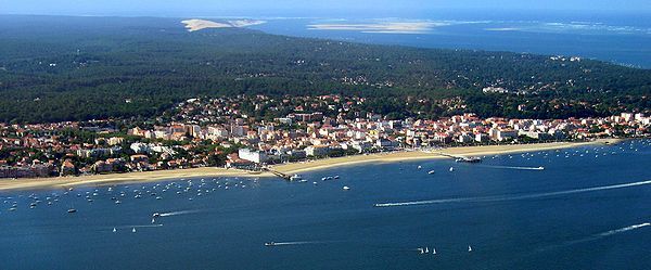 Villa vue bassin, plage centrale d'Arcachon