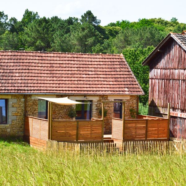 La Suite parentale avec terrasse et poêle à bois