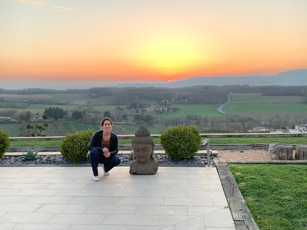 Belle maison dans le beaujolais avec une vue magnifique