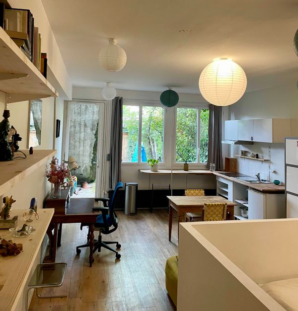 Studio calme et cosy vue jardin
