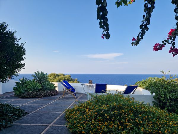Charmante villa Éolienne sur le Stromboli avec vue spectaculaire