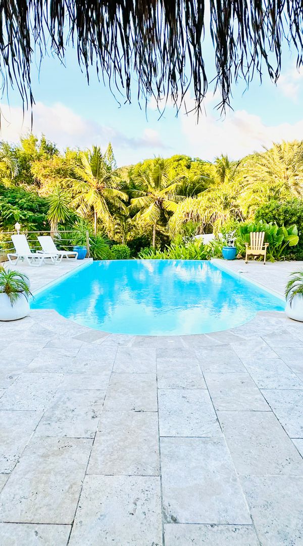 Petit coin de paradis créole, grande villa de charme avec piscine et jacuzzi dans un parc tropical