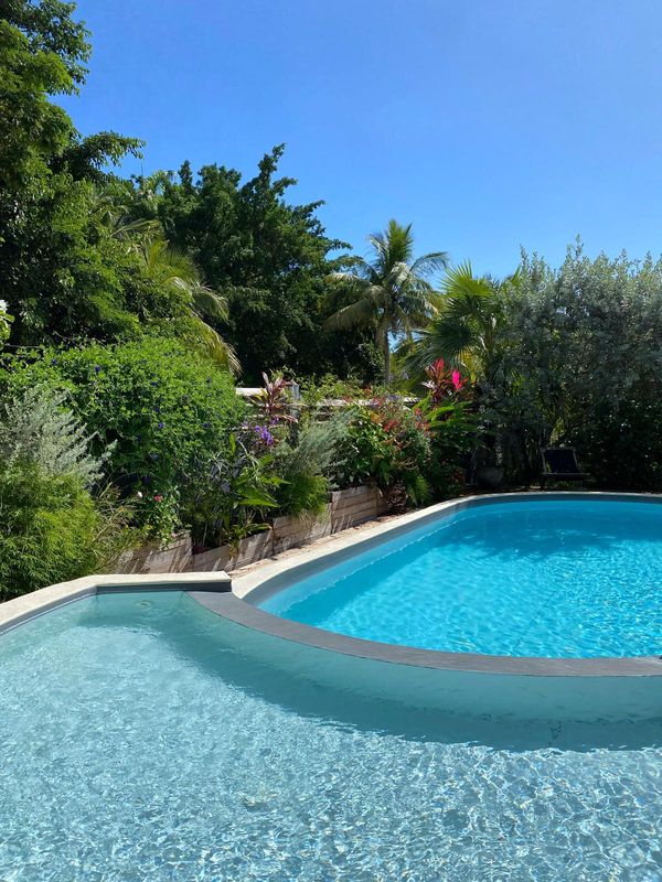 Villa avec piscine et jardin tropical