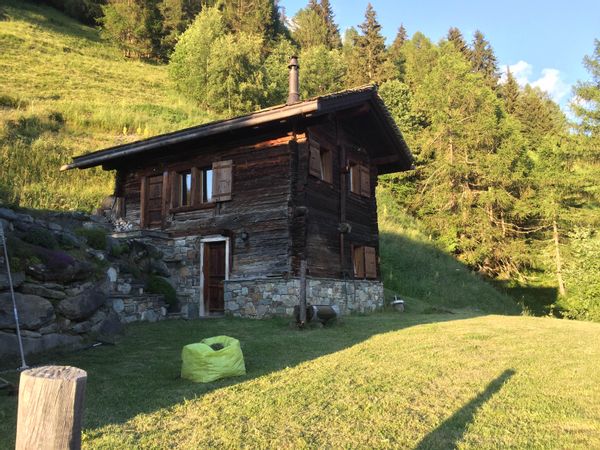 Mayen (petit chalet) dans les Alpes suisses