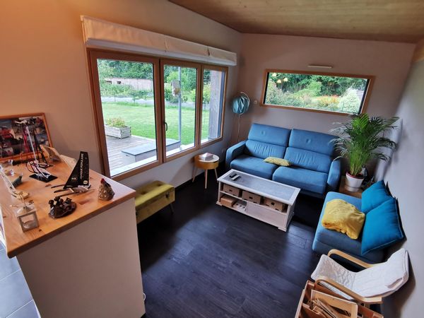 Maison bois à moins de 10 min de la mer, située en baie de Morlaix