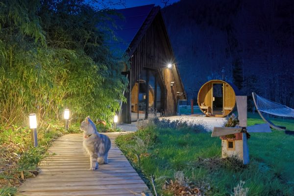 Notre maison (avec spa!) dans la forêt en Alsace