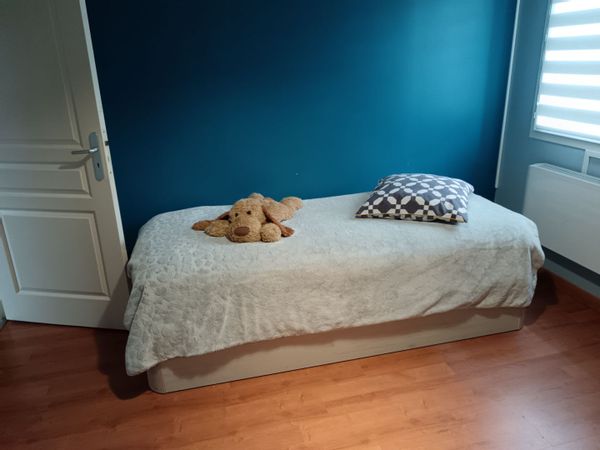 La chambre proche du MEETT et des commerces