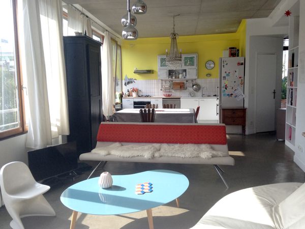 Loft avec grande terrasse arborée à Paris