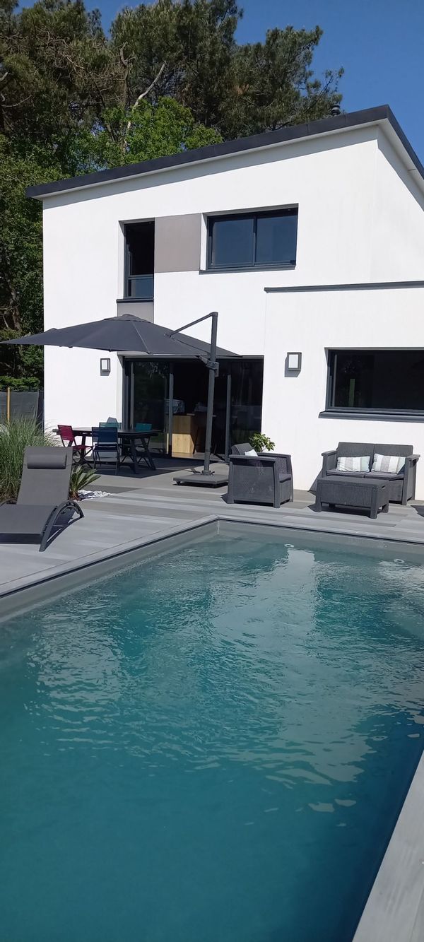 La maison avec piscine proche du golfe du Morbihan, Bretagne sud