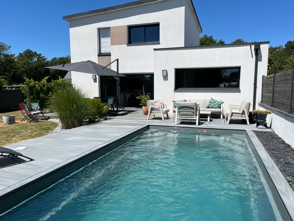 Notre « chez nous chez vous » avec piscine proche du golfe du Morbihan, Bretagne sud