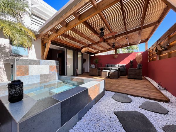 Lodge Leu Vacoa cosy à 40 m du lagon – Bassin privé – Saint-Leu
