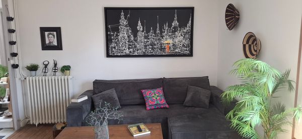L'appartement d'Eva sous les toits