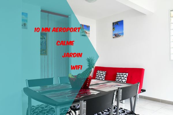 2 PIECES CALME CLIMATISE WIFI JARDIN PROCHE AEROPORT