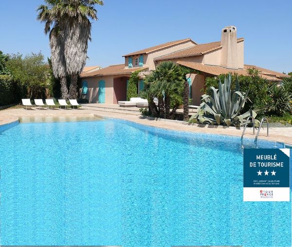 La maison de Danièle à Marseillan plage - Méditerranée - Grande Piscine chauffée-