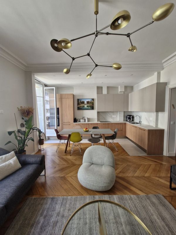 Family apartment with 3 bedrooms at two steps from the Parc Monceau in Paris 17ths