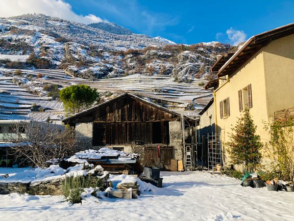 La chambre privée entre les montagnes