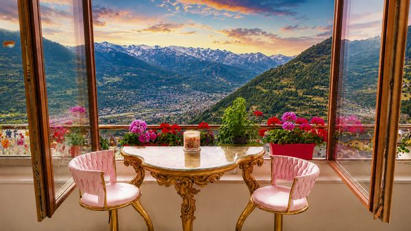 Splendide vue sur les Alpes au cœur d'activités touristiques