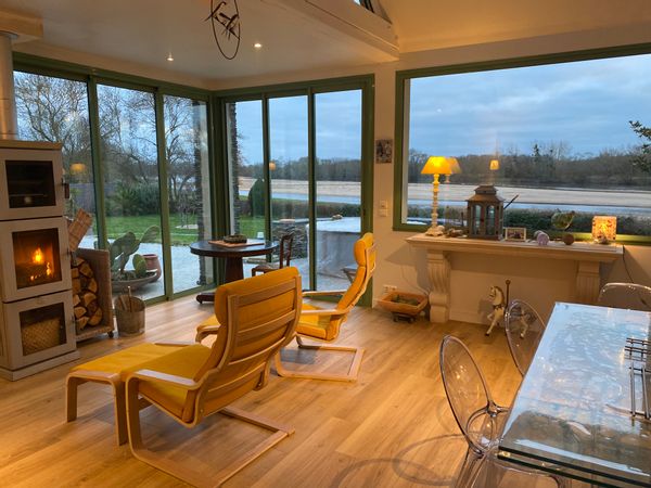 La maison de Magali  face à la Loire