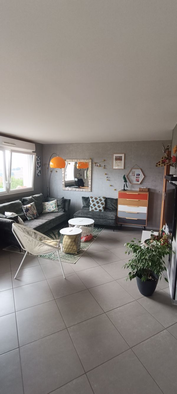 Duplex jardin avec vue dégagée sur la douce campagne environnante