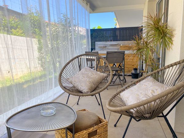 Appartement 42m2 cosy et calme, avec parking et jardin