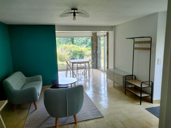 Appartement de  2 pièces à Trébeurden, à 400 M de la plage de Pors Mabo et des sentiers côtiers :