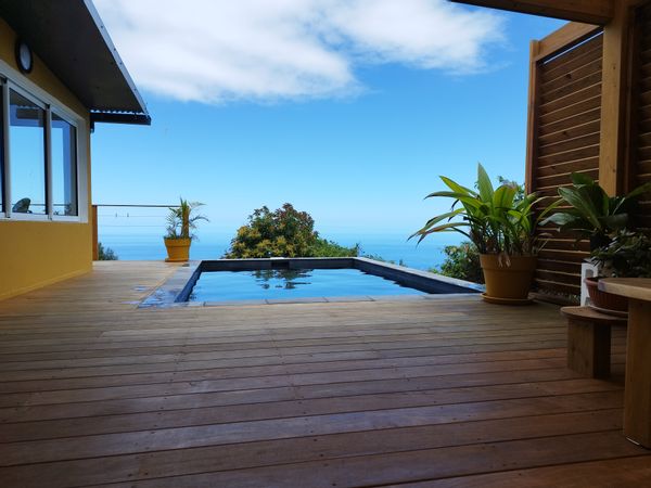 Dispo 3 au 12 juillet Maison avec piscine et vue mer, au milieu des champs de canne à sucre